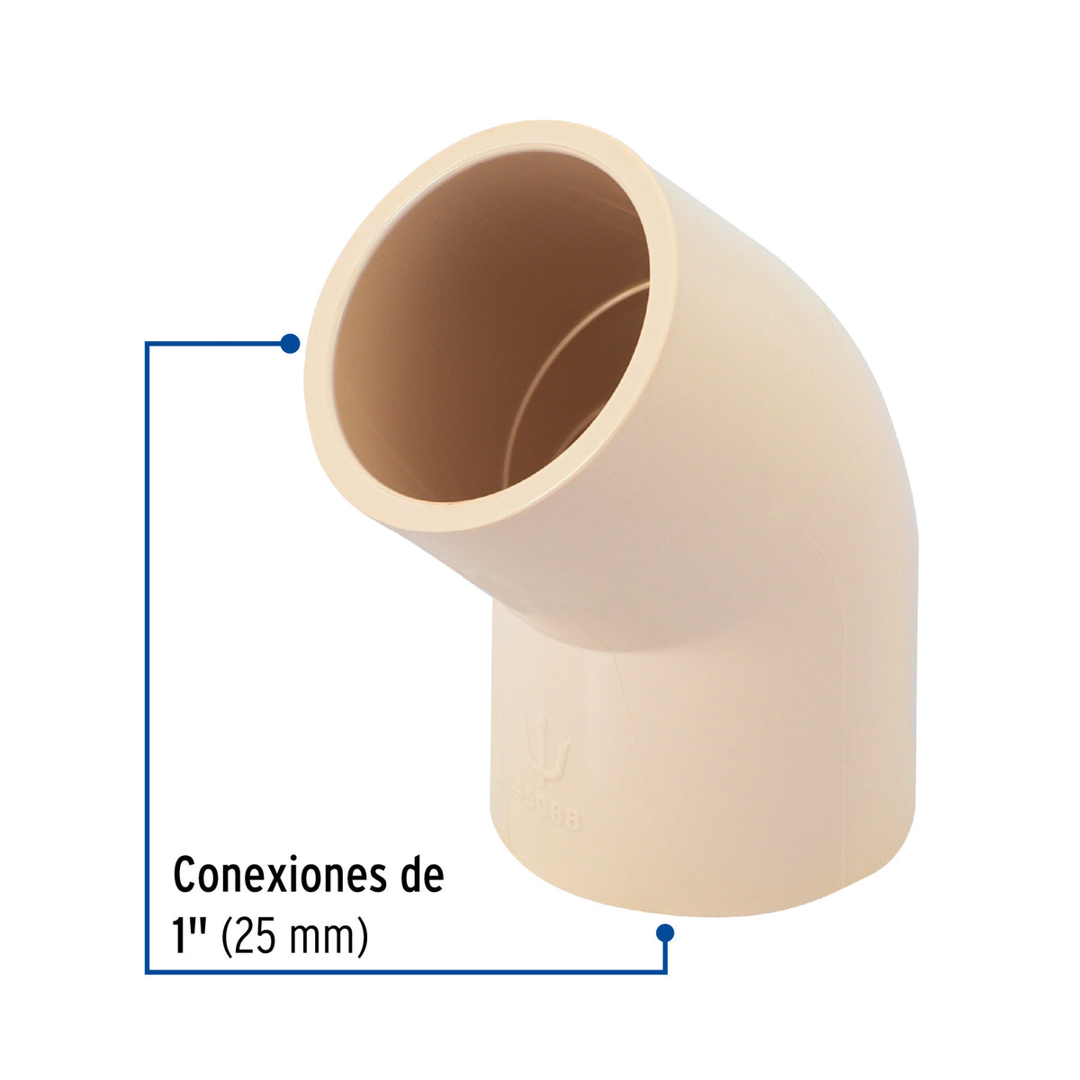 Codo 45° de CPVC de FOSET 1/2"