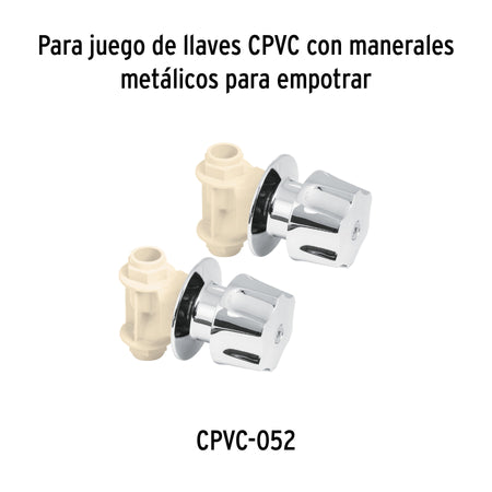 Bolsa con 2 cartuchos ceramicos p/llaves de empotrar de CPVC