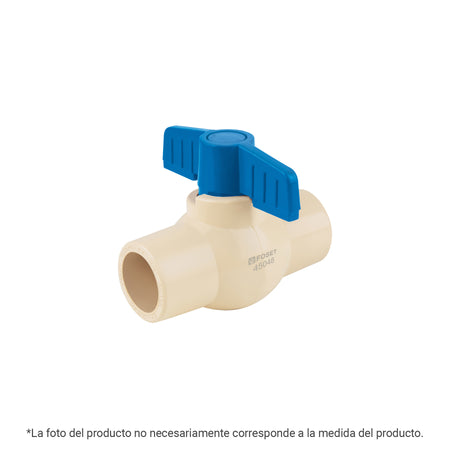 Valvula de esfera de CPVC de FOSET 1"