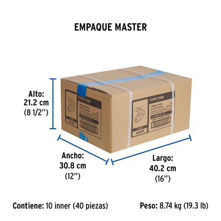 Valvula de esfera CPVC 1-1/4" FOSET