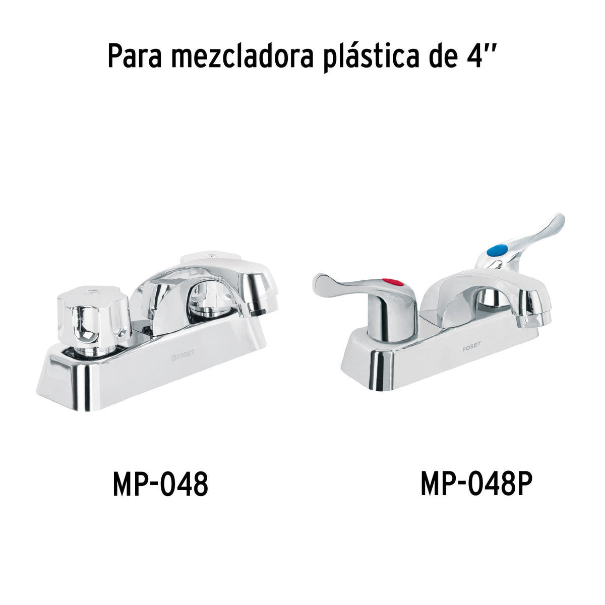 Cuello nariz corta para mezcladora de lavabo, cromo, BASIC