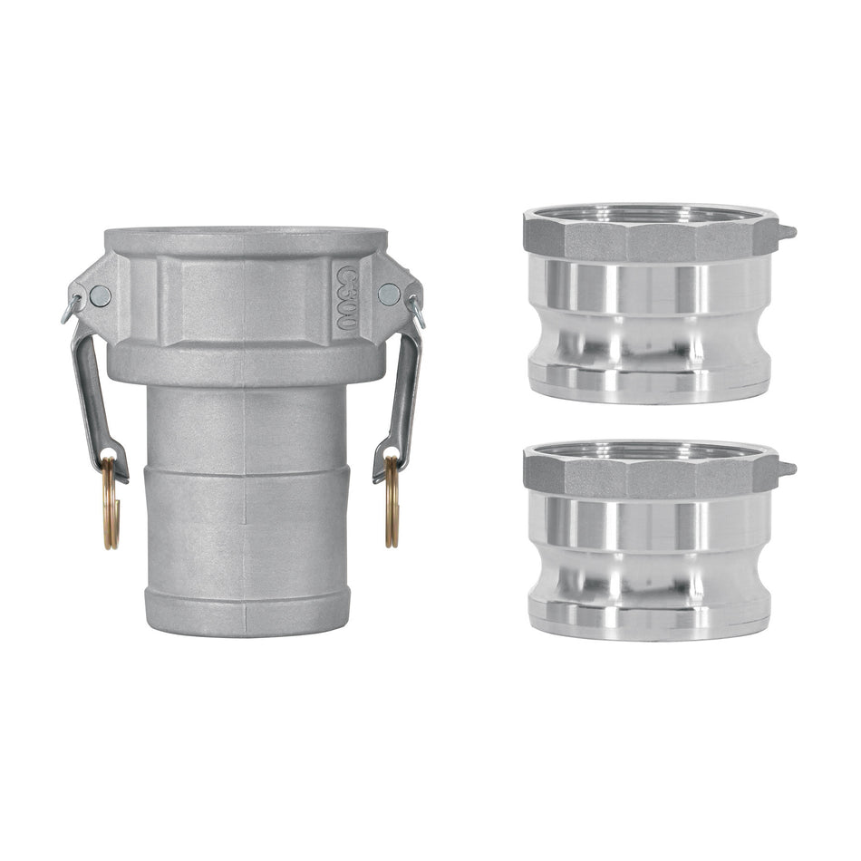 Juego de conexiones rapidas para manguera para motobomba 3"