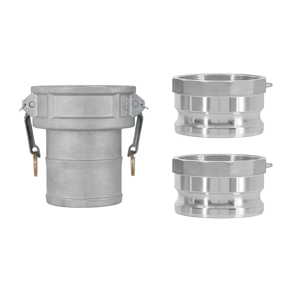 Juego de conexiones rapidas para manguera para motobomba 4"