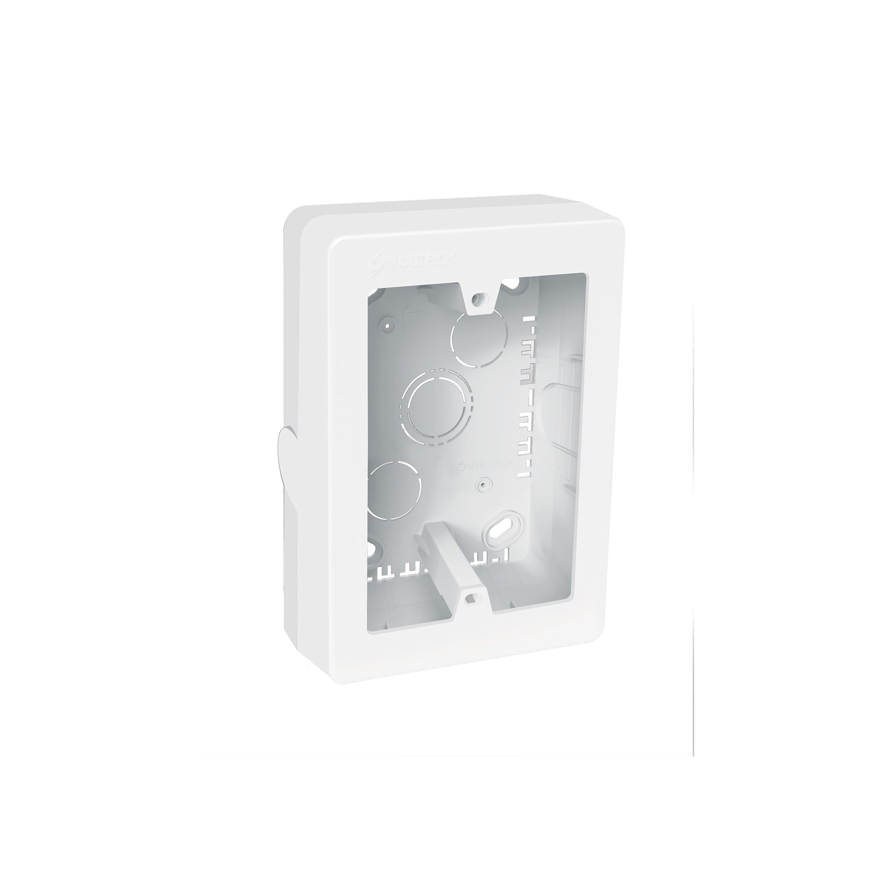 Caja de contactos para canaleta 3" x 5" blanca Volteck