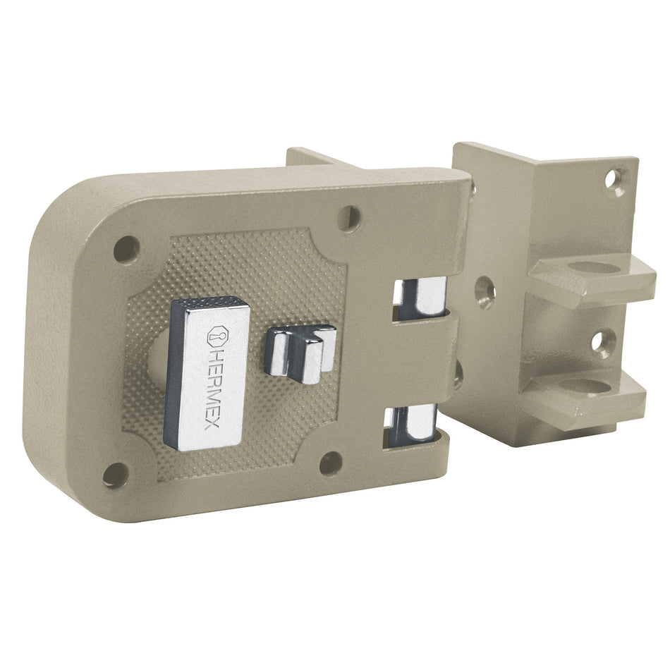 Cerradura sobreponer puerta corrediza mariposa derecha