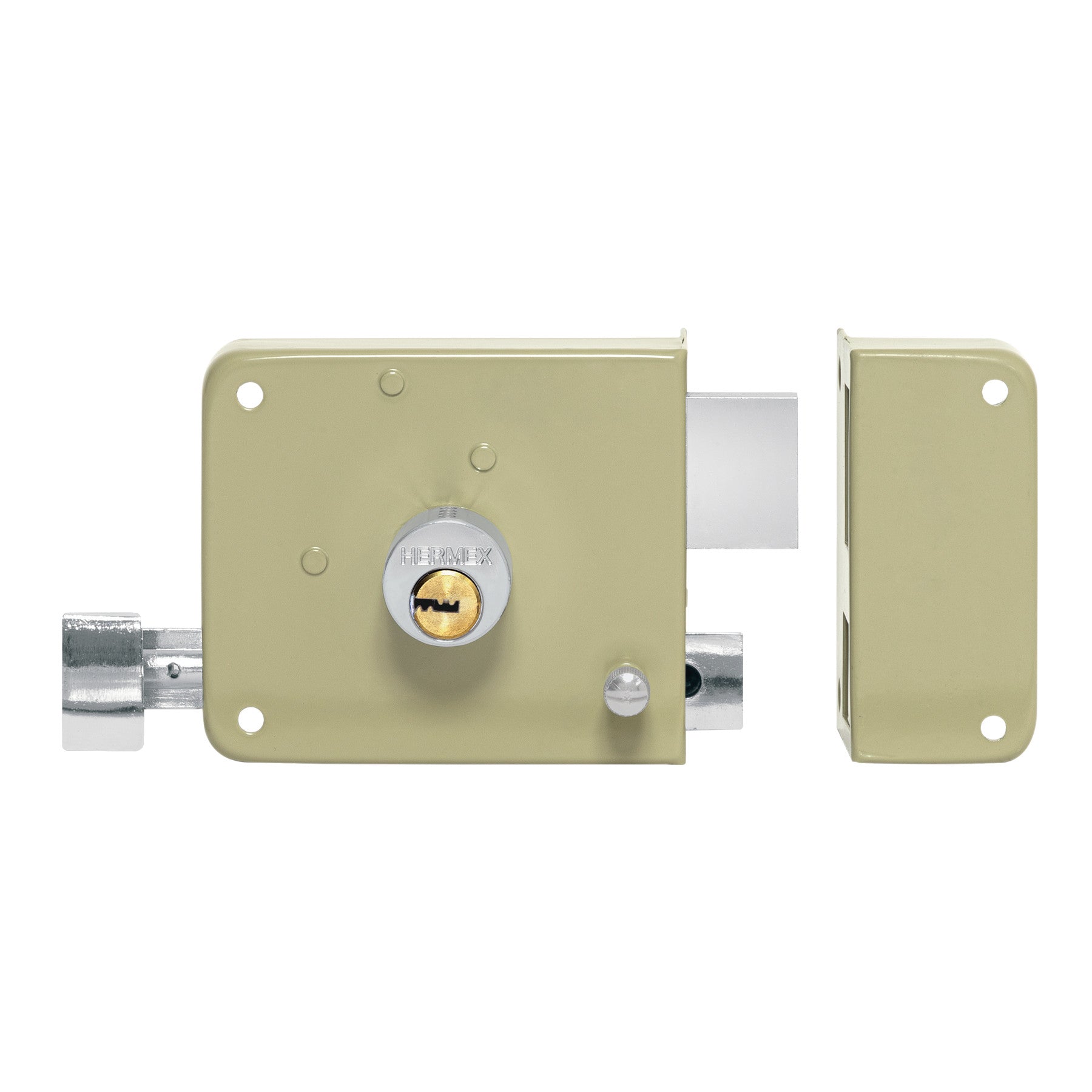 Cerradura sobreponer der instala-facil llave puntos caja