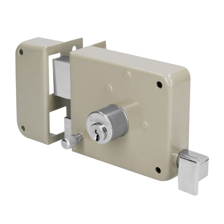 Cerradura sobreponer izq instala-facil caja HERMEX BASIC