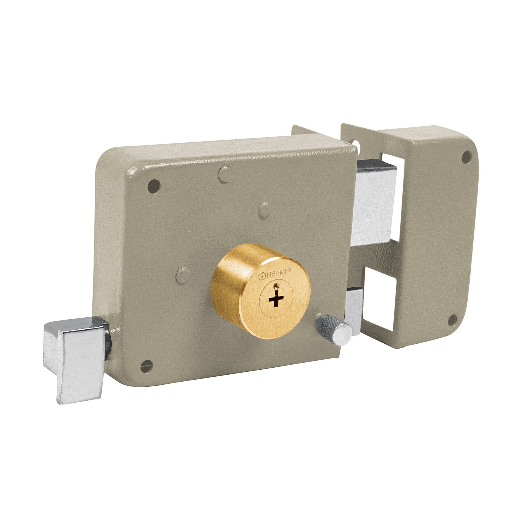 Cerradura sobreponer derecha clasica llave tetra caja