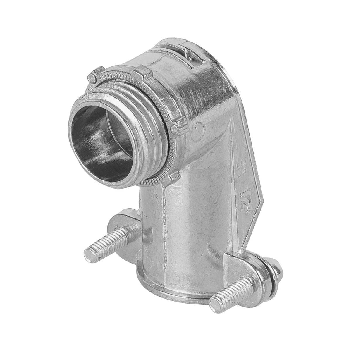 Conector curvo 1/2' para tubo flexible metálico, Volteck 1/2'