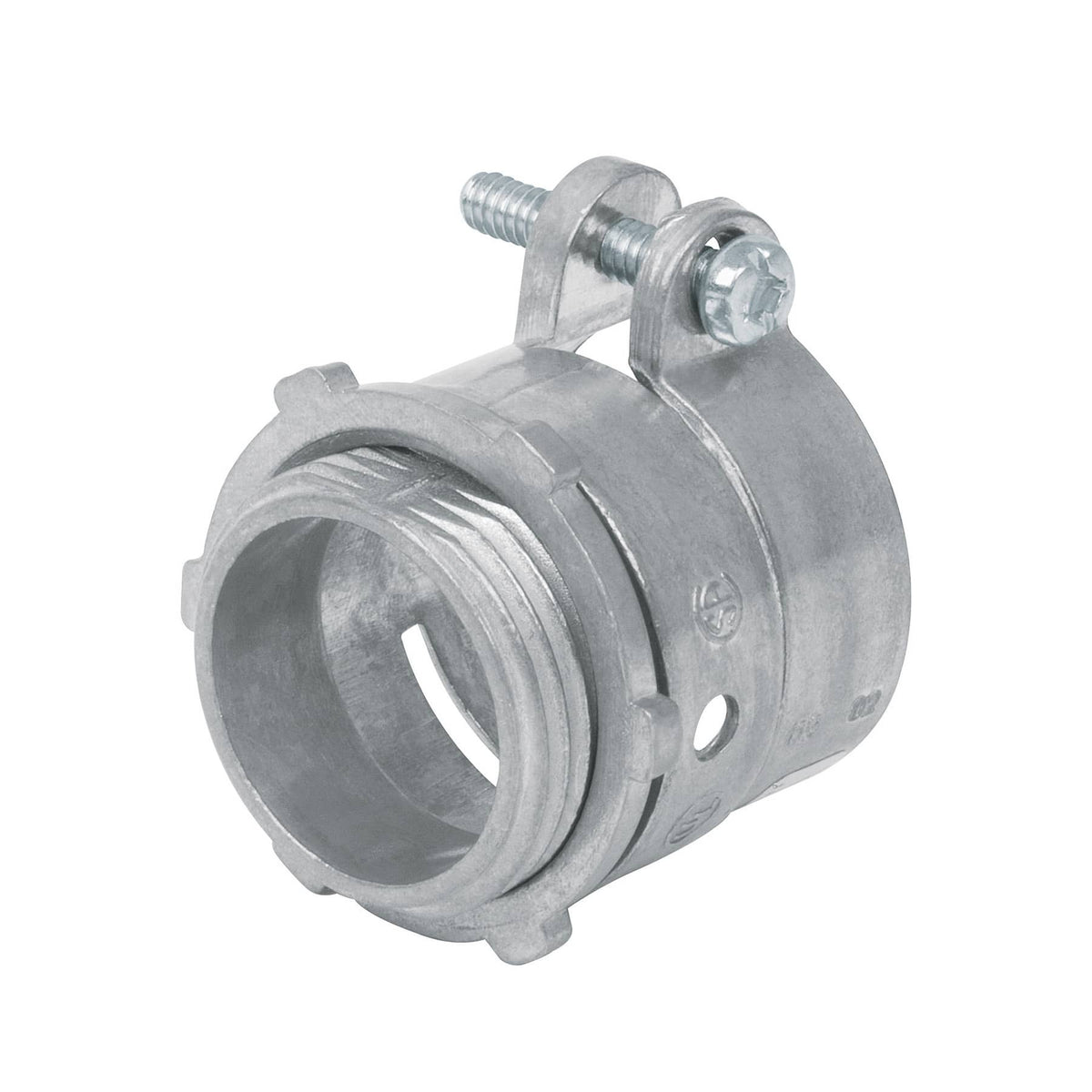 Conector recto 1" para tubo flexible metalico Volteck