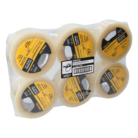Cinta de empaque 48 mm x 150 m transparente, Pretul 48 mm, 150 m