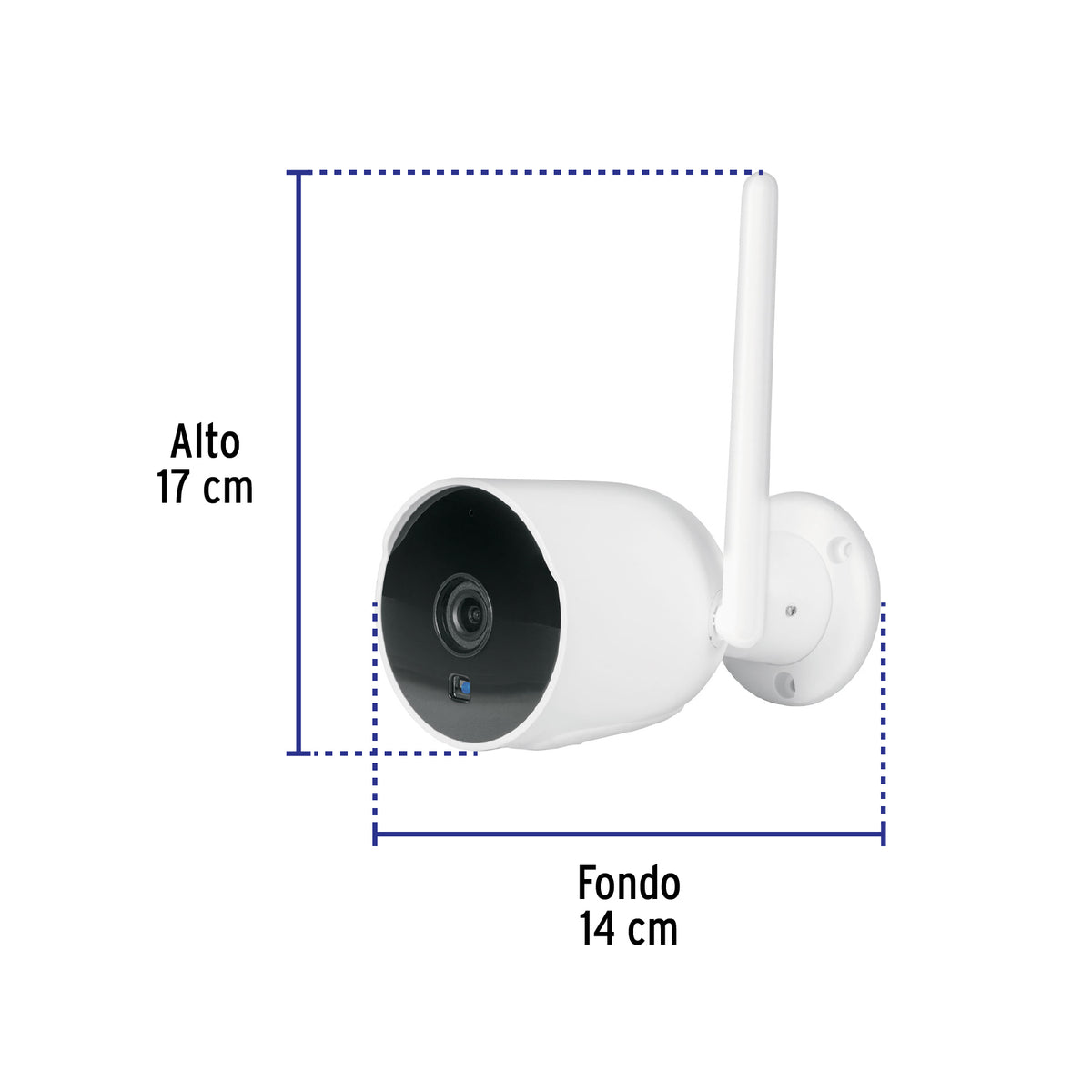 Cámara WiFi Tipo Bala 2MP, Volteck
