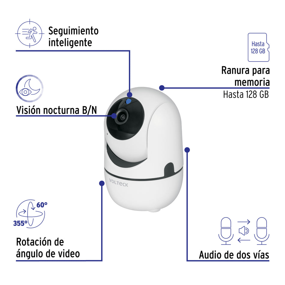 Camara WiFi Robotizada 3MP Volteck