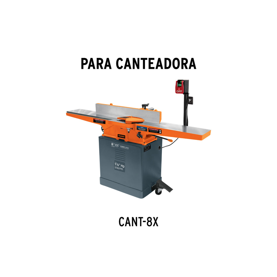 Cuchillas para canteadora CANT-6X 3 pzs en caja TRUPER Cuchillas para canteadora CANT-6X 3 pzs en caja TRUPER