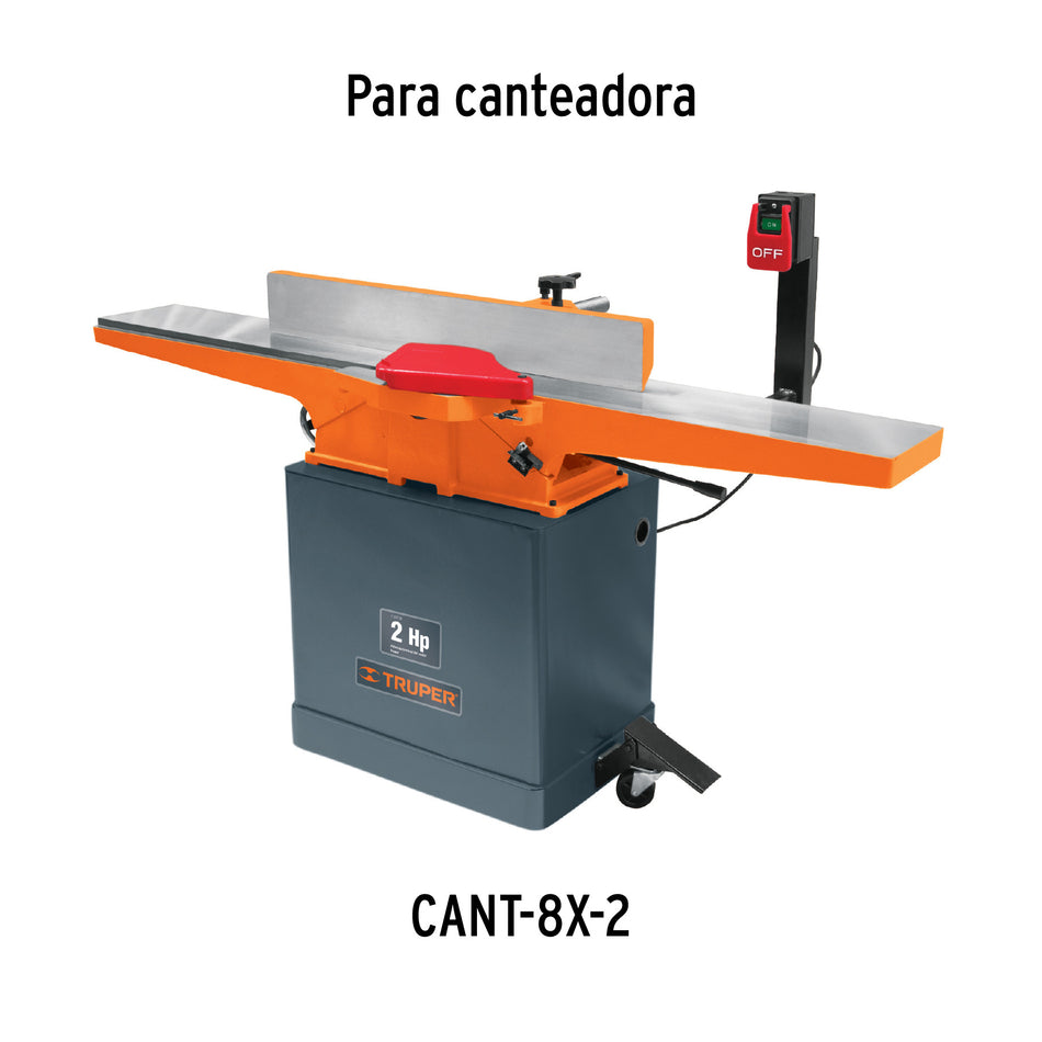 Cuchillas para canteadora CANT-8X-2 4 pzs en caja TRUPER