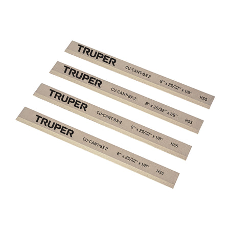 Cuchillas para canteadora CANT-8X-2 4 pzs en caja TRUPER