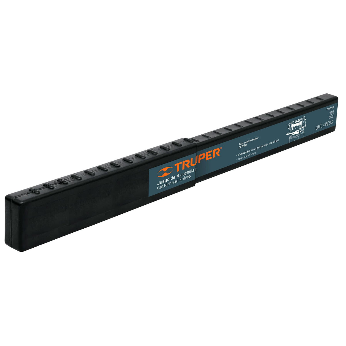 Caja con 4 cuchillas HSS para cepillo de piso CEP-20 Truper