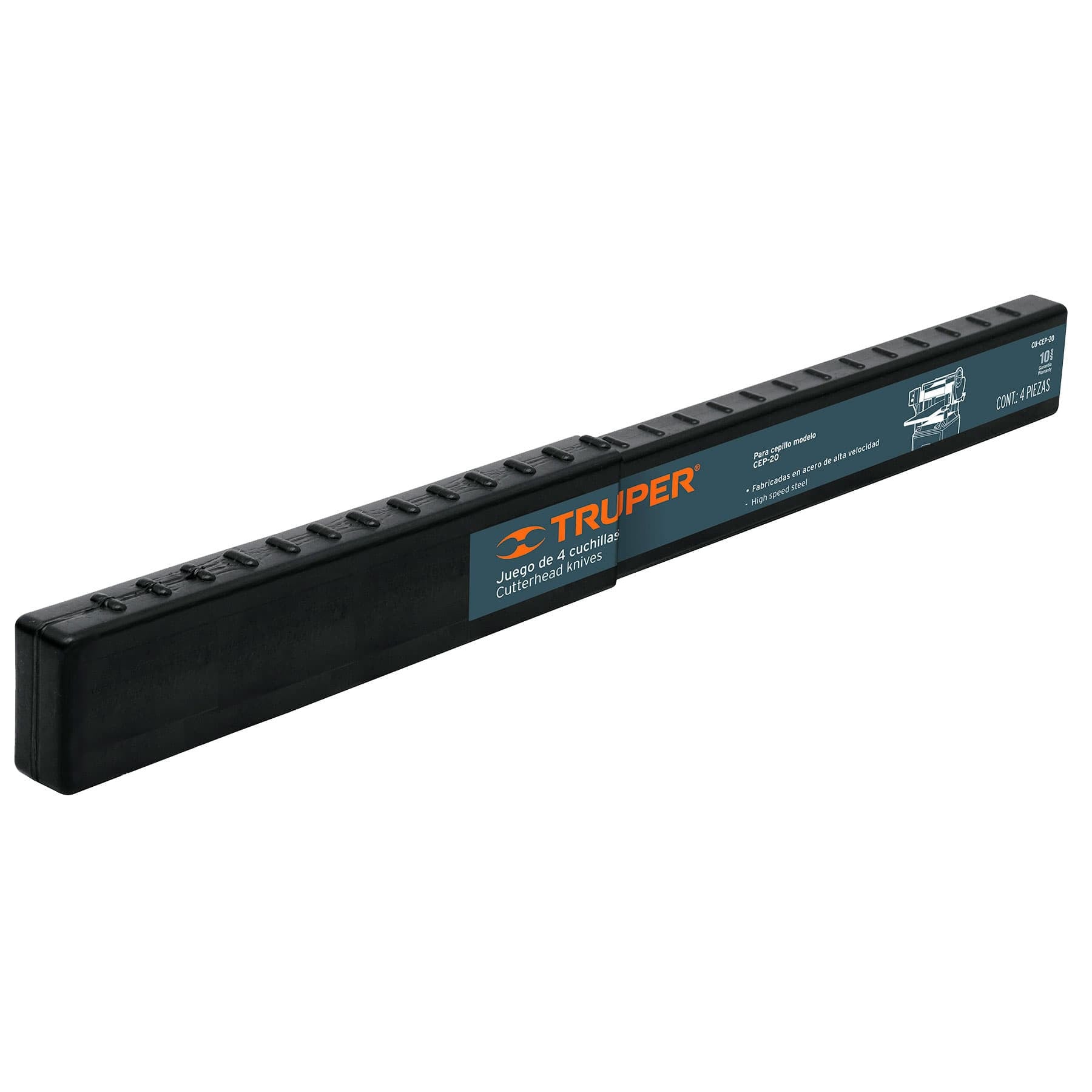 Caja con 4 cuchillas HSS para cepillo de piso CEP-20 Truper