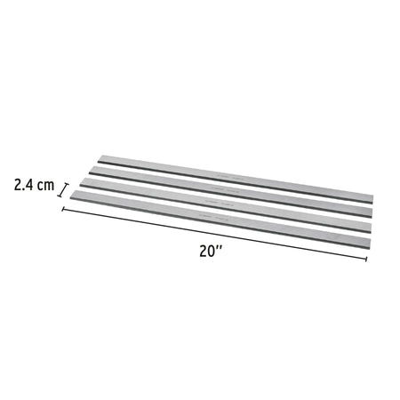 Caja con 4 cuchillas HSS para cepillo de piso CEP-20 Truper