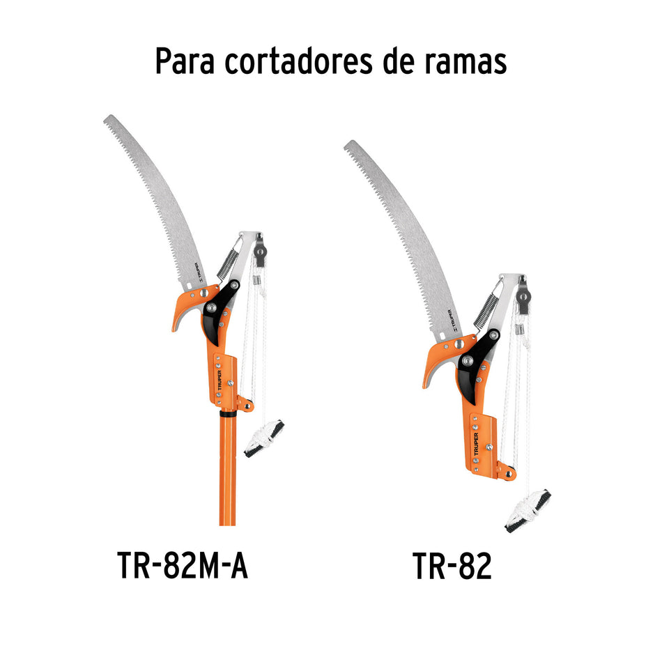 Cortador de ramas altas mango telescópico 2.4 m aluminio