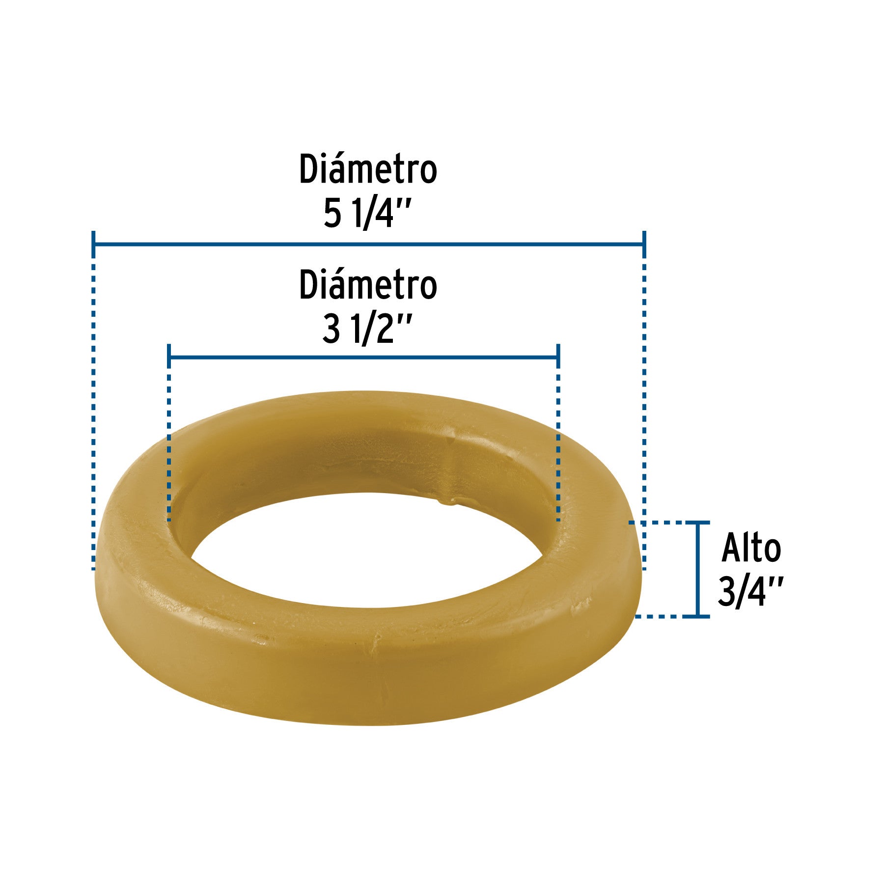 Cuello de cera sin guia para WC 150 g FOSET