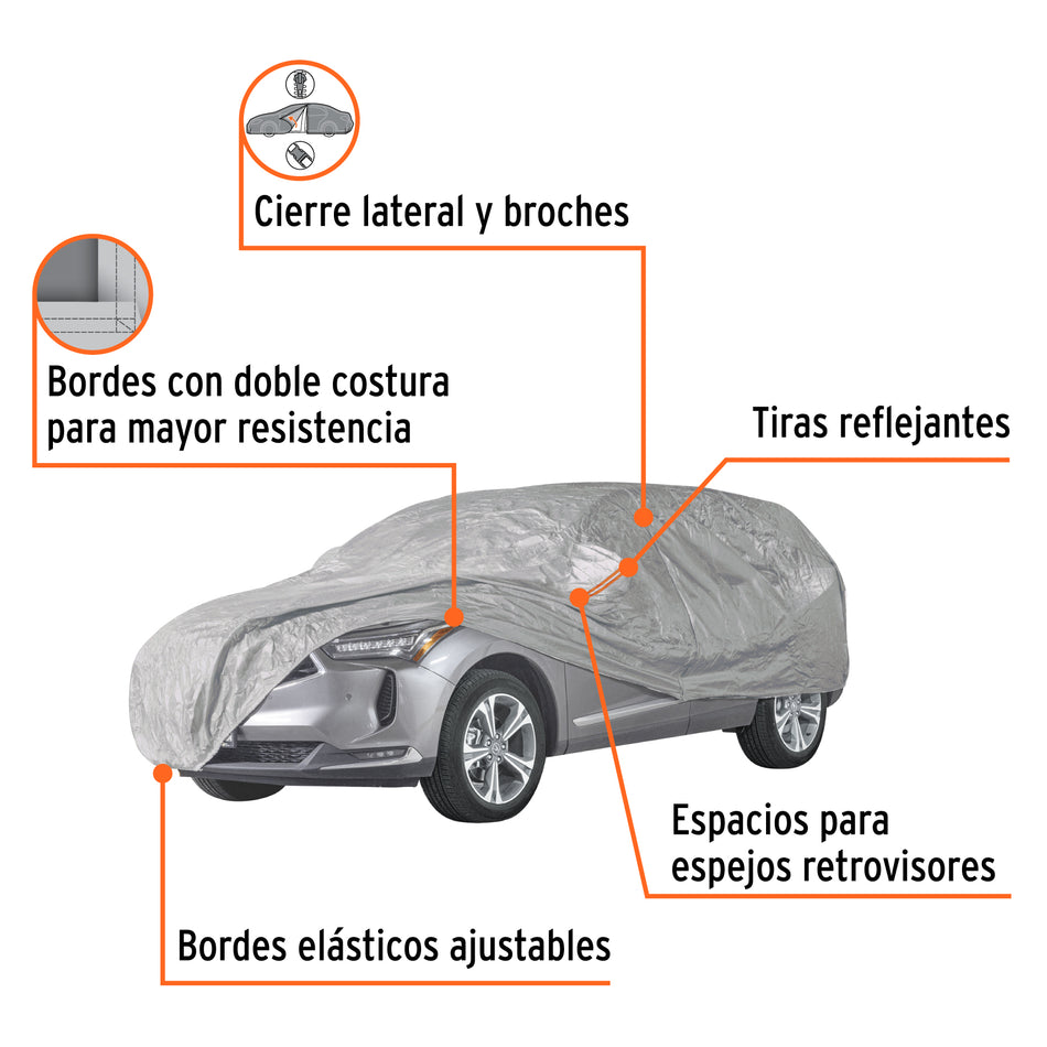 Cubierta para autos grandes 1.8 x 5.7 x 1.2 m TRUPER