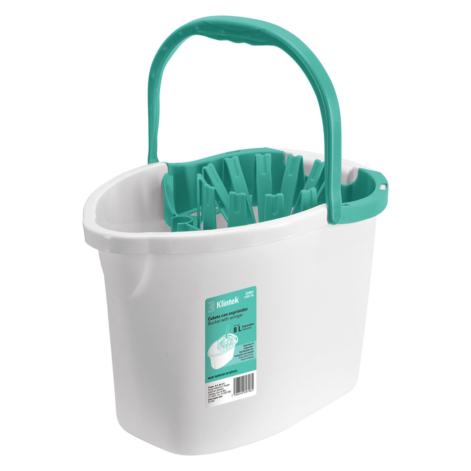 Cubeta plástica con exprimidor, 8L KLINTEK