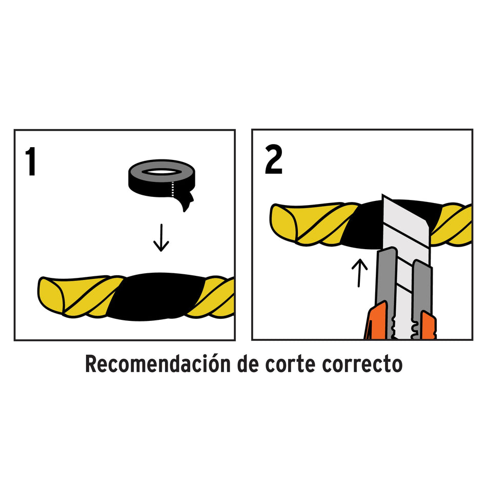 Kilo de cuerda amarilla de polipropileno 4 mm, rollo 1kg