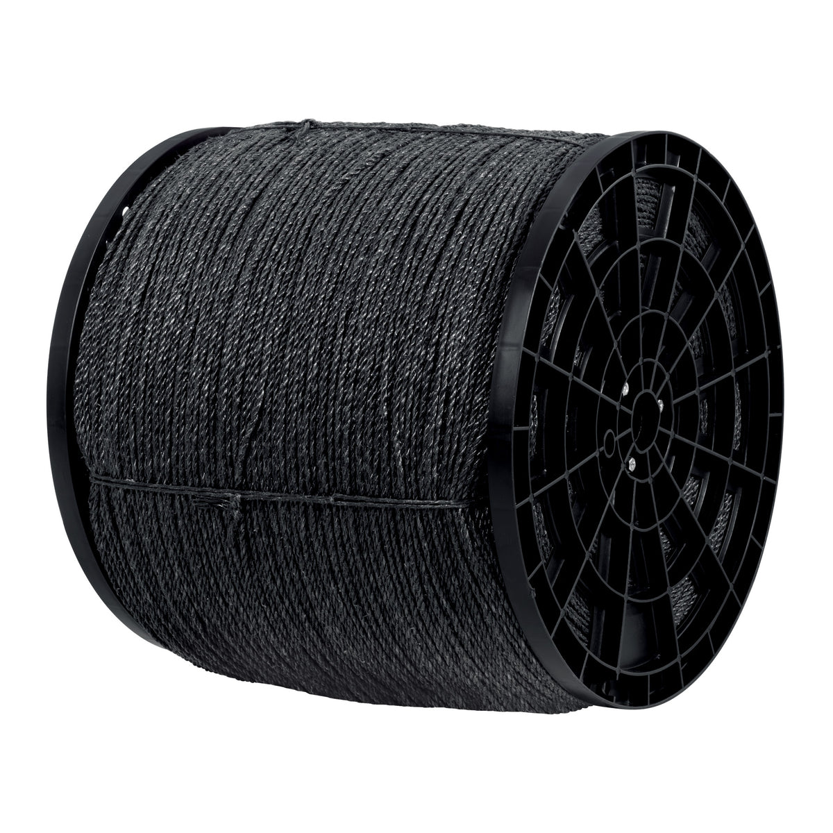 Kilo de cuerda negra de polipropileno 4 mm, carrete 20kg