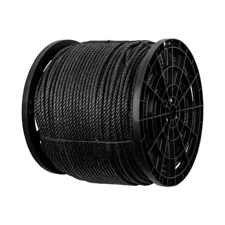 Kilo de cuerda negra de polipropileno 10 mm, carrete 20kg