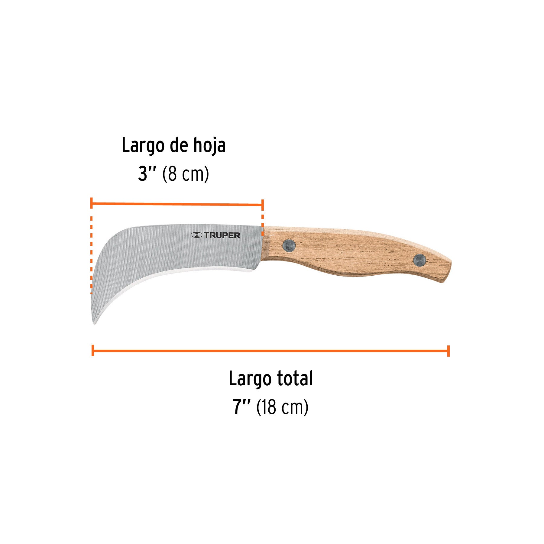 Eje corto para carretillas 1 llanta EXPERT TRUPER y PRETUL