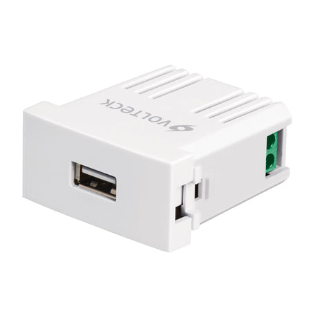 Cargador USB a la pared 2.1A linea Oslo color blanco