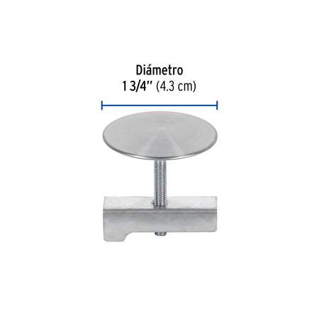 Cubretaladro de acero inoxidable 1-3/4" satin FOSET