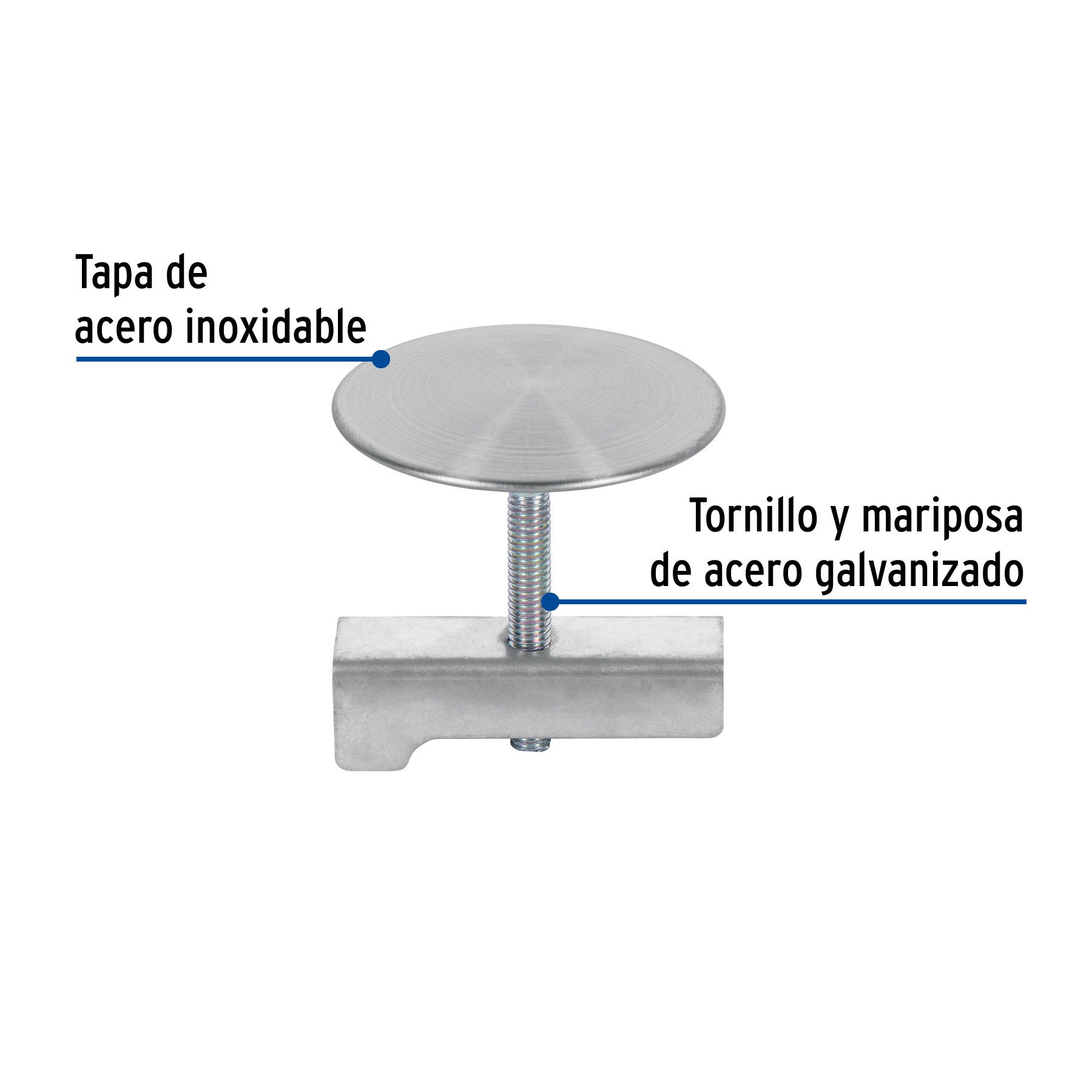 Cubretaladro de acero inoxidable 1-3/4" satin FOSET
