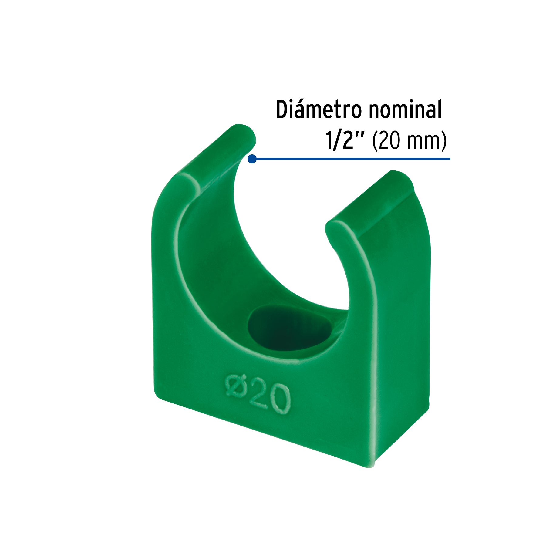 Abrazadera PPR tipo U FOSET 1/2"