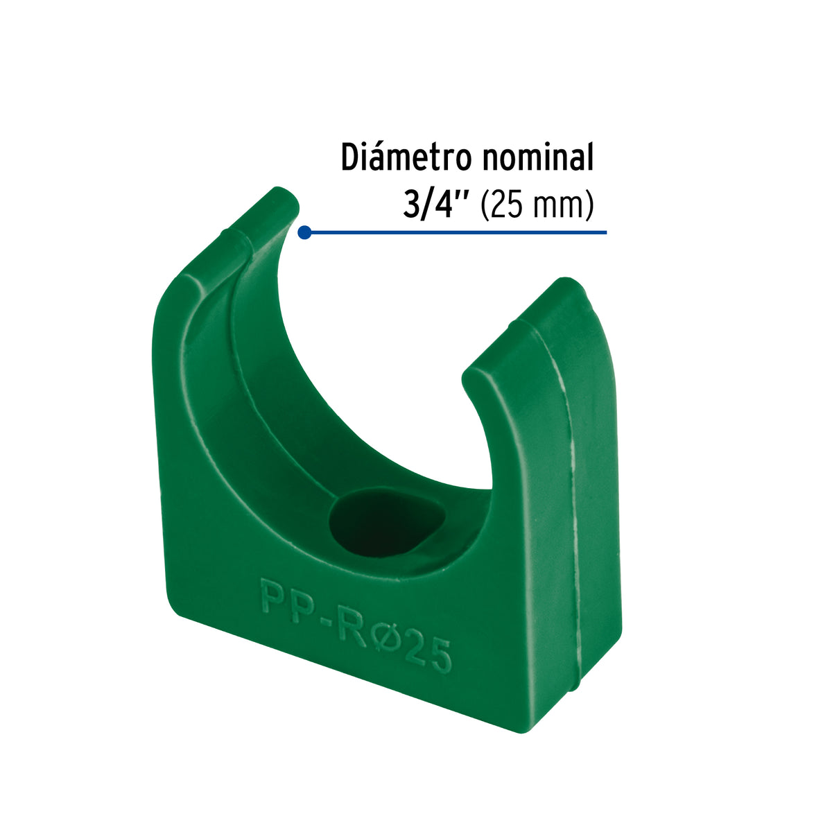 Abrazadera PPR tipo U FOSET 3/4"