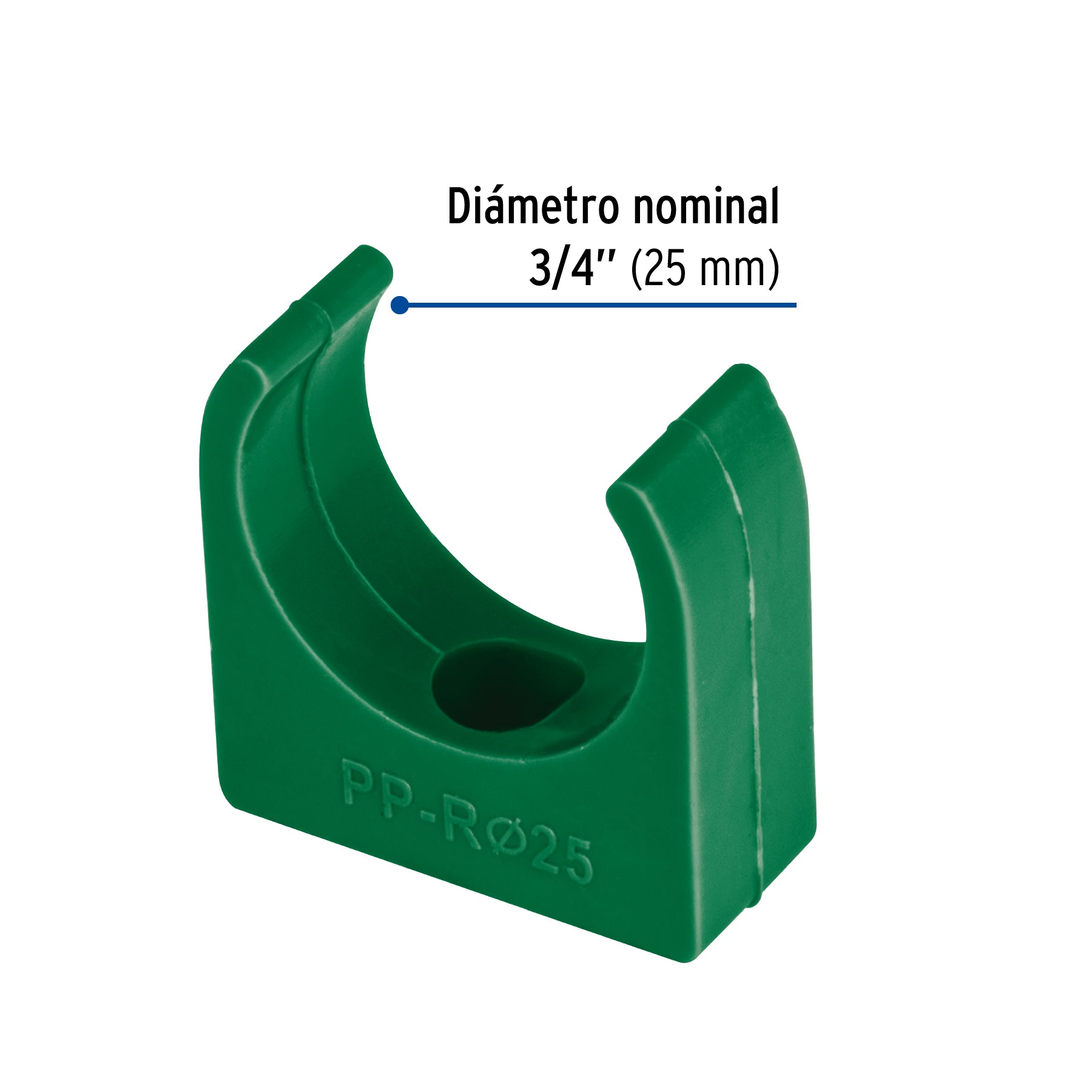 Abrazadera PPR tipo U FOSET 3/4"