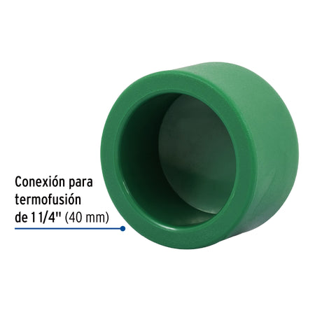 Tapón de PPR 1-1/4', FOSET 1/4'