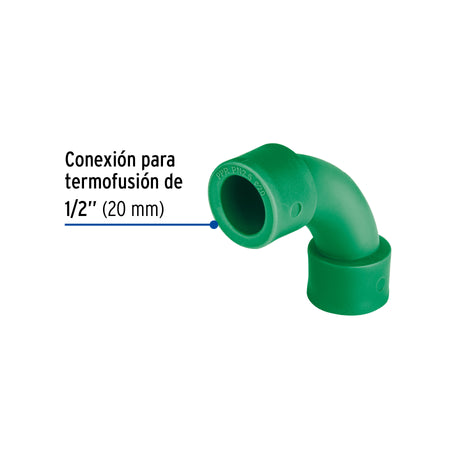 Curva 90° de PPR 1/2" (20mm) FOSET