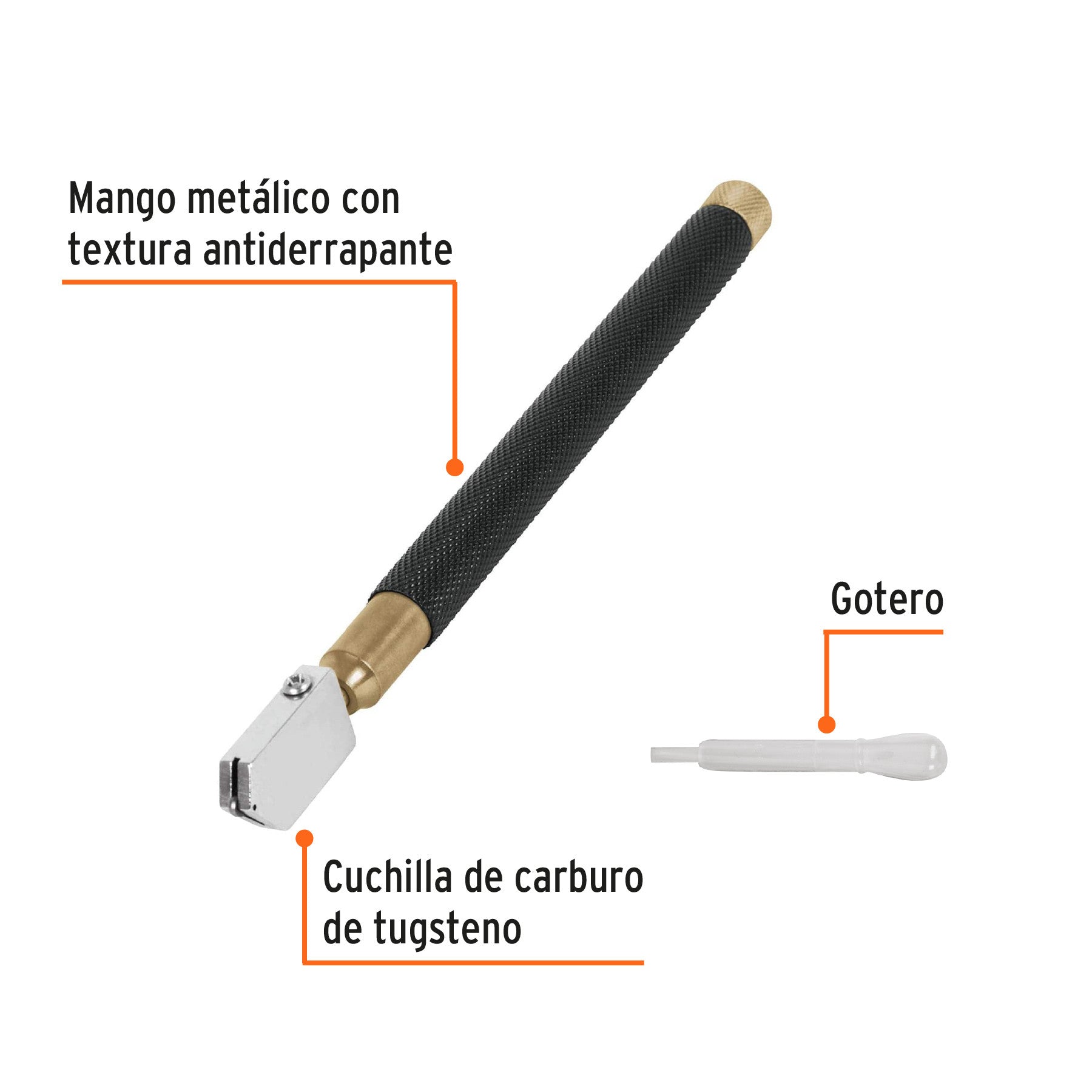 Eje corto para carretillas 1 llanta EXPERT TRUPER y PRETUL