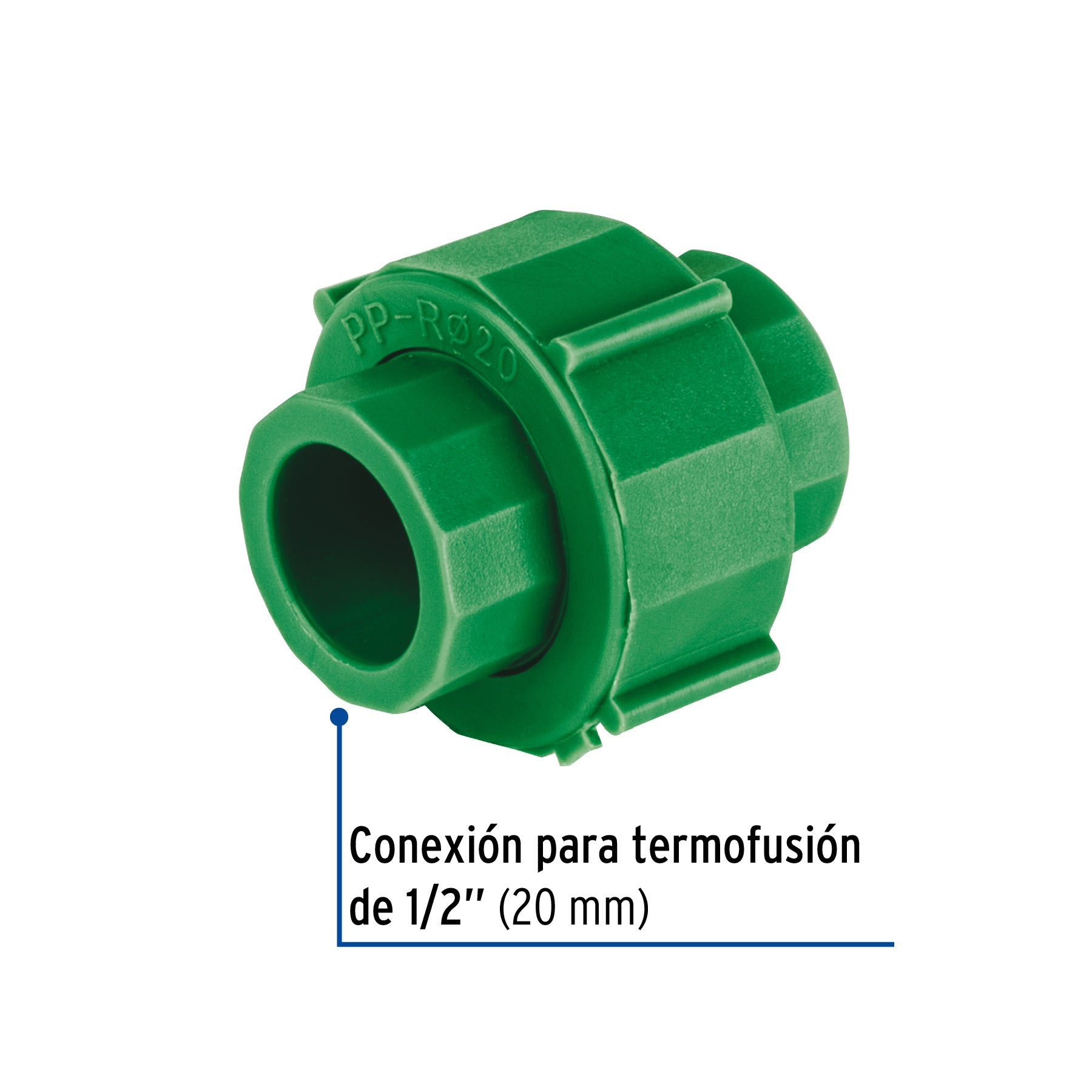Tuerca union PPR plastica FOSET 1/2"