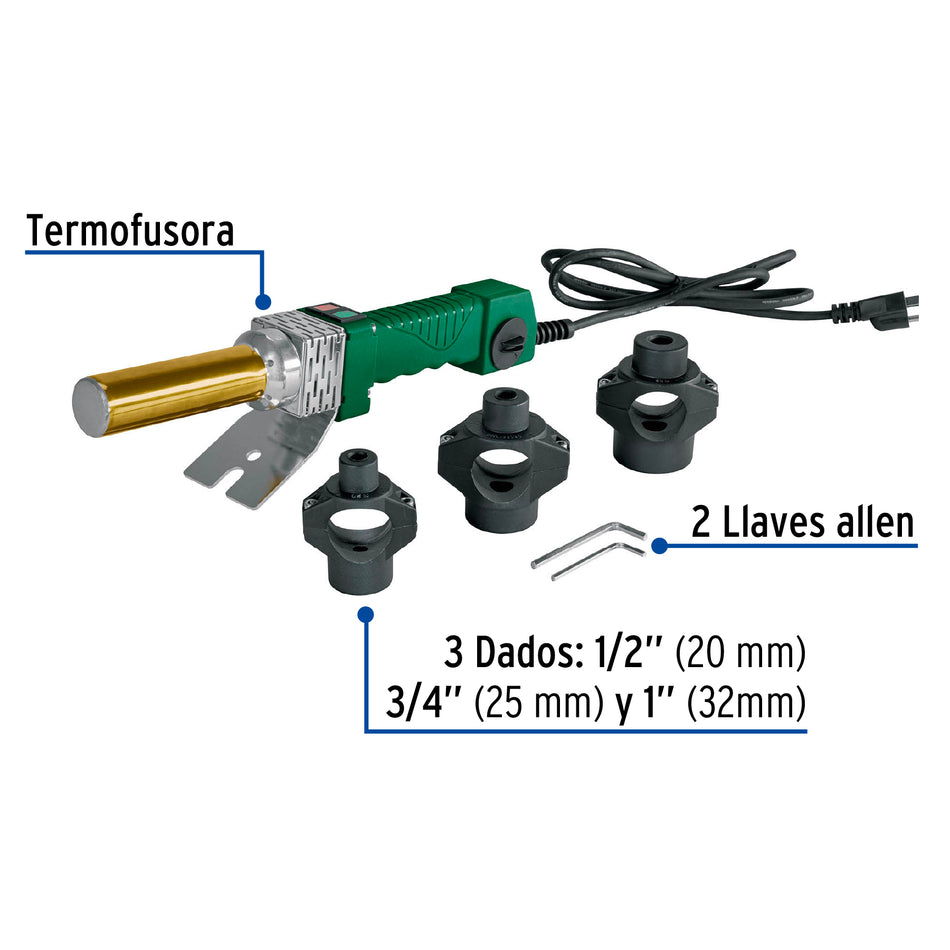 Termofusora de 800 W para PPR FOSET BASIC