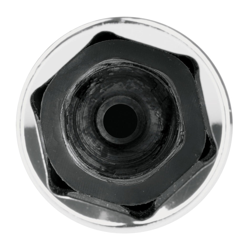 Dado largo para bujía de 5/8', 6 puntas, cuadro de 1/2'