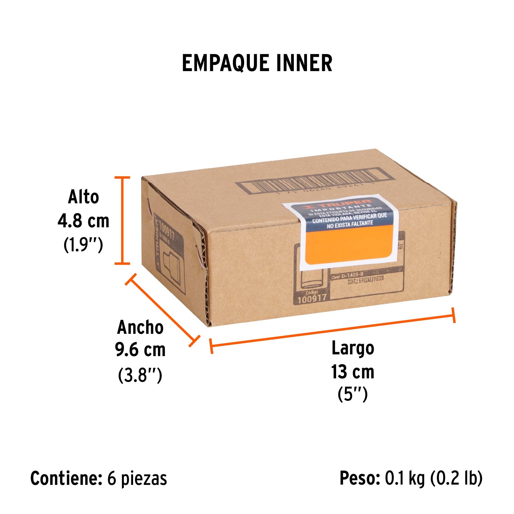 Dado de 5/32', 12 puntas, cuadro 1/4', Truper