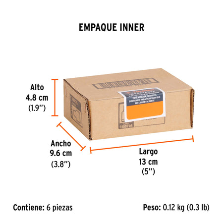 Dado de 9/32', 12 puntas, cuadro 1/4', Truper