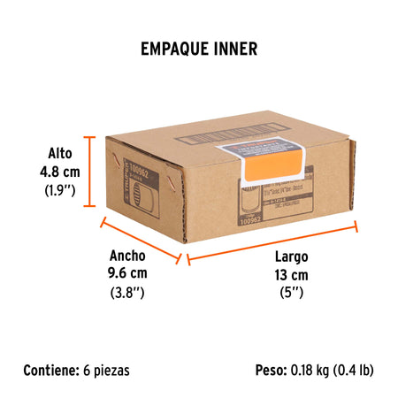 Dado de 7/16', 12 puntas, cuadro 1/4', Truper