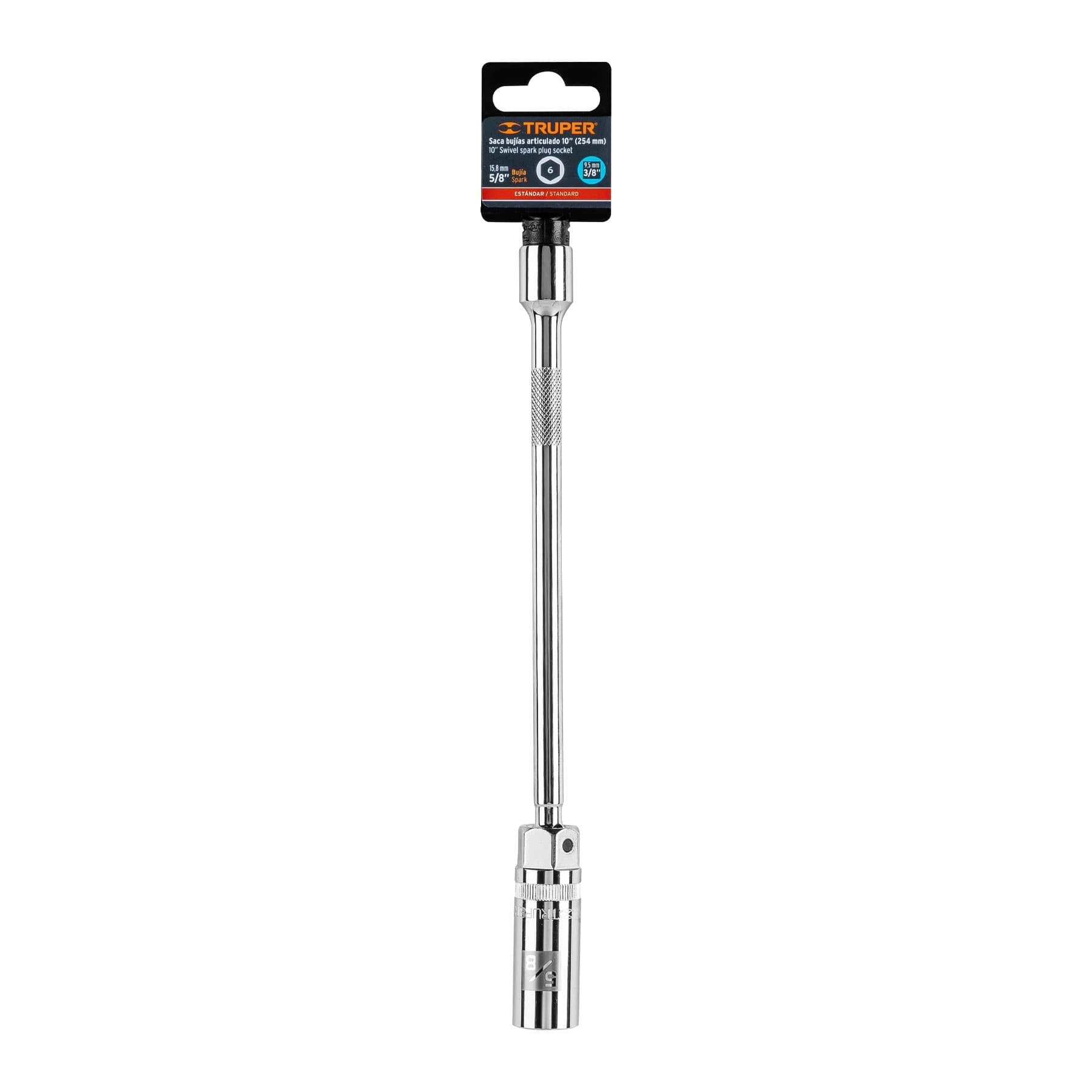 Dado p/bujías cuadro 3/8' articulado 5/8', extensión 10' 3/8', 5/8', 10'