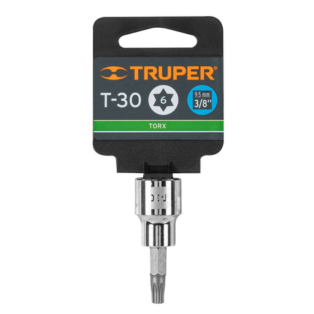 Dado punta torx T-30, cuadro 3/8', Truper