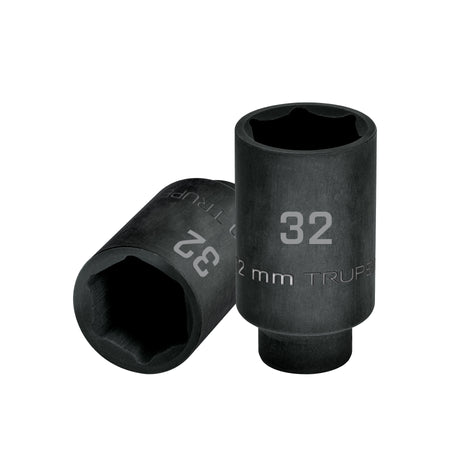 Dado largo impacto de 32 mm, 6 puntas, cuadro 1/2', Truper