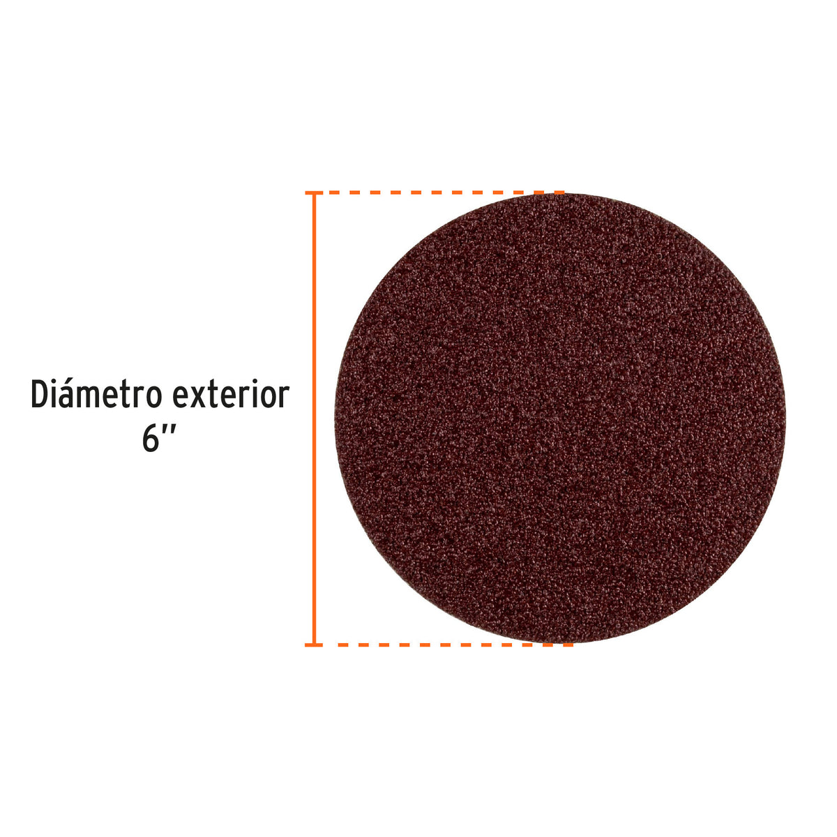 Paquete con 3 discos de lija 6" grano 40 para PUL-4X6T
